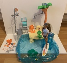 Barbie California Girl Spielset Pool-Landschaft Mattel  + Zubehör