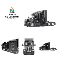 High-Quality 1:50 Scale Die-Cast Kenworth T680 Sleeper Cab in Sleek Black Finish
