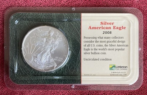 2008 America Eagle Walking Liberty 1 oz Silver Dollar Coin Packaged UNC