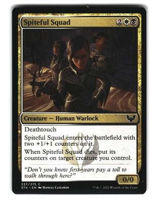 Spiteful Squad | Strixhaven School of Mages | 237/275 | MTG Magic The Gathering