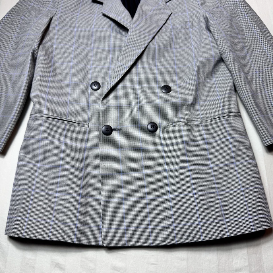 Christian Dior Keynes Home Sportif Boys Double Breasted Blazer Houndstooth USA - Image 2 of 4