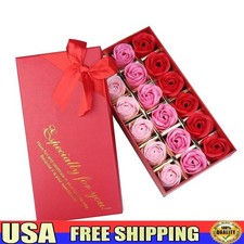 Scented Soap Rose Flower Gift Box 18 PCS Romantic Decor Valentine's Day New