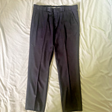 Perry Ellis Portfolio Pants Men’s Waist 32 Inseam 28 Dark Gray Dress Slacks