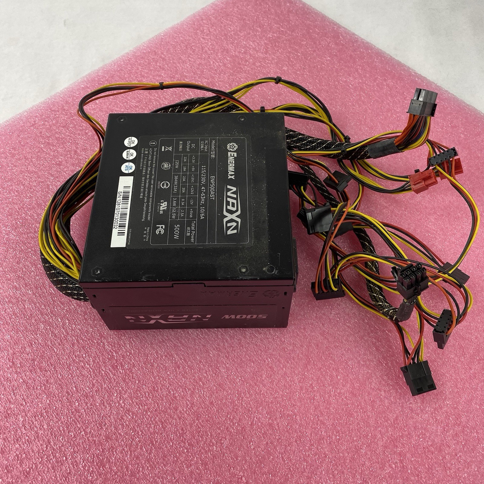 Enermax NAXN ENP500AST 500W Power Supply Power Tested