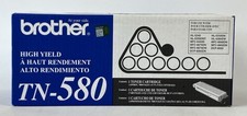 Brother TN-580 Toner Cartridge Black High Yield Genuine Brand New Sealed