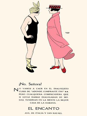 Poster ad El Encanto fashion store.La Habana Favorite.Room Decor art.20i