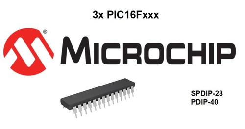 ⚡ 3x Microcontrôleurs Microchip : PIC 16F - SPDIP / PDIP : NEUF ⚡
