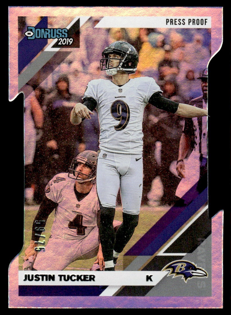 2019 Donruss Press Proof Justin Tucker 59/75 #29