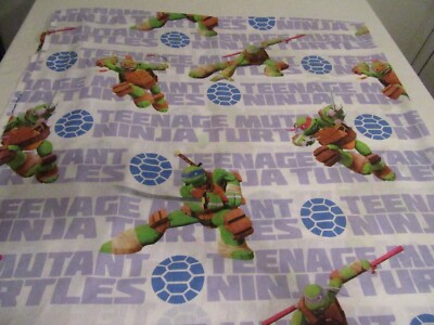 Teenage Mutant Ninja Turtles Bedroom Twin Flat Top Sheet Bed TMNT Nickelodeon