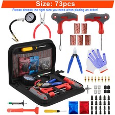 Reifen Reparatur Set Flicken Satz Auto PKW Motorrad ATV Reifen Pannenset 73 tlg.