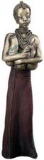 SAFIYA ' her heart is pure ' 27.5cms, patina finish
