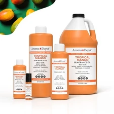 Tropical Mango Fragrance Oil for Body, Candle, Soap, Lotion, Incense & Diffuser