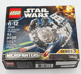 LEGO Star Wars Set 75128 TIE Advanced Prototype Building Toy SEALED RETIRED Box
