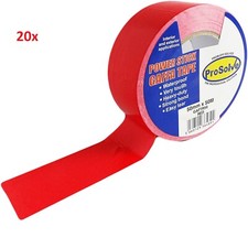 20 X Gaffa Duct Waterproof 50mm x 50m Premium Gaffer Tape Cloth RED 0.08 per metre