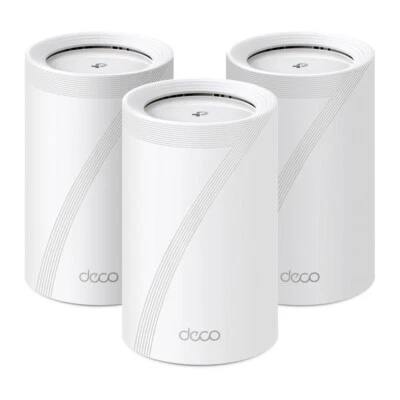 TP-Link Deco BE65 V2 3 Pack BE11000 Whole Home Mesh WiFi 7 System Tri-Band 2.5G - image 1 of 4