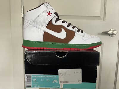 2014 Size 12 Nike Dunk SB Dunk Hi Cali 888408612267|