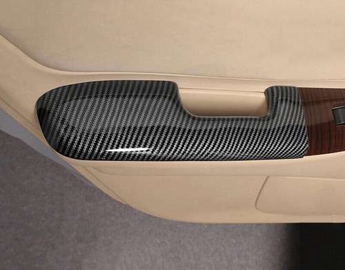 For Toyota Corolla Trim Cover Carbon Fiber Interior Door Armrest Panel 03-08 - Picture 4 of 4