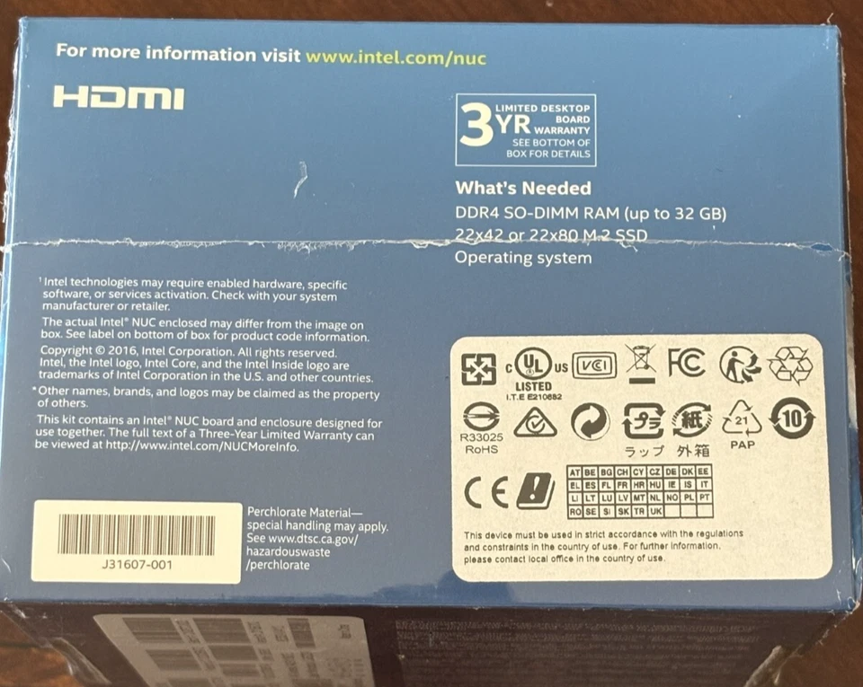 Intel BOXNUC7i3BNK NUC7i3BNK Intel NUC Kit w/ 7th Gen Intel Core i3 processor - Image 4 of 4