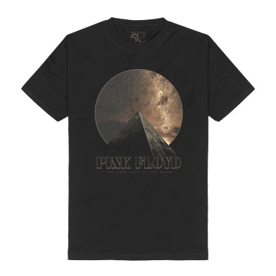 Pink Floyd Dark Side Of The Moon Pyramid Circle Official Merch T-Shirt Neu