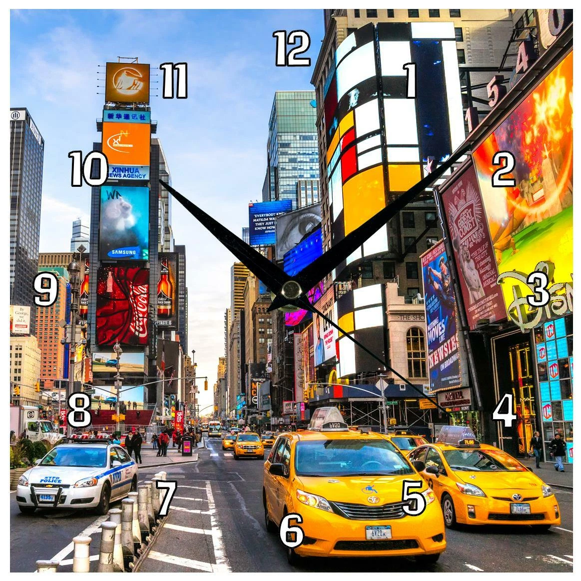 New York Times Square stunning Handmade Wall Clock 19.6cm 8