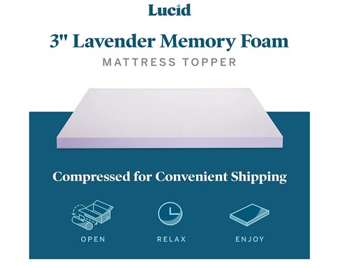 lucid lavender infused mattress topper reviews