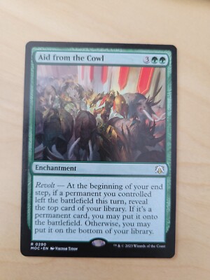 AID FROM THE COWL magic the gathering mtg NM/M MOC Commander