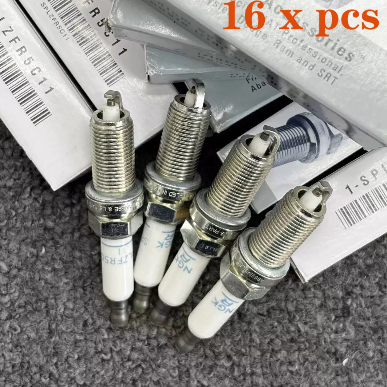 16Pcs New Spark Plugs for Dodge Jeep Chrysler 5.7L 2018-2020 SPLZFR5C11