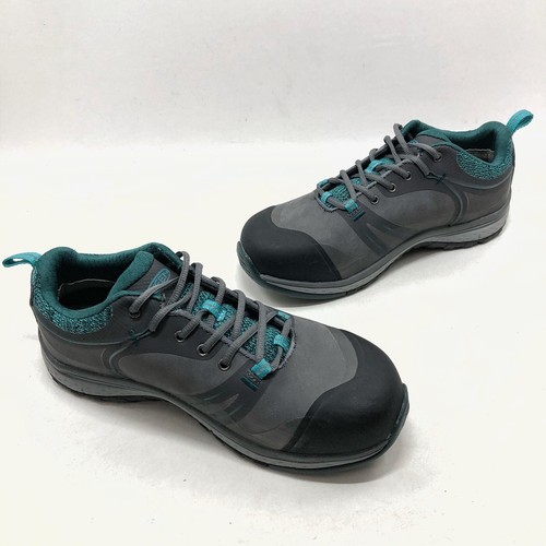 KEEN Utility Sedona Pulse Utility Low Boots Steel Toe Sz 7.5 W /38 Gray Teal - Picture 4 of 13