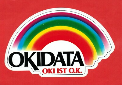 OKIDATA  Oki ist O.K. - Aufkleber 18,5 x 11,5 cm