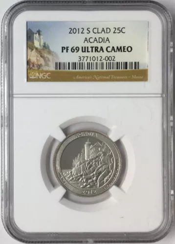 2012-S 25C Clad Acadia NGC PF69 Ultra Cameo #
