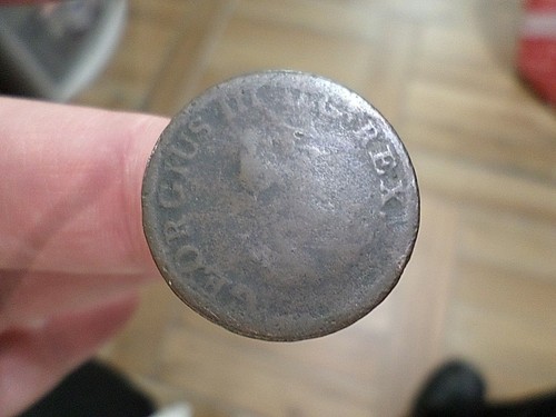 Rare 1805 Ireland Half Cent, Copper Coin, King George III - Picture 2 of 5