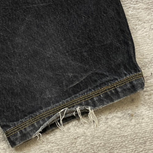 Vintage Mecca Baggy Carpenter Pant 36 Black Jeans Denim Y2K Skater Rap Men 36x34 - Picture 12 of 15