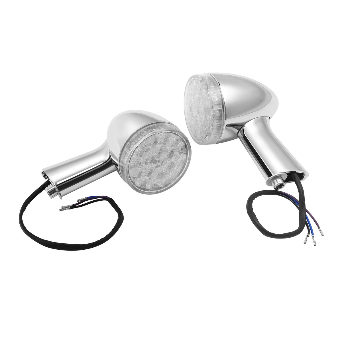 Pair Rear Turn Signals Light Fit For Harley Dyna 2006-2017 Softail