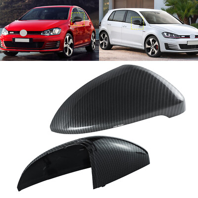 Für VW Golf Sportsvan AM1,AN1 Carbonfaser-Stil Spiegelkappe Aussenspiegel Blende