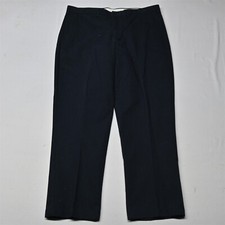 Lands' End 40x32 Navy Blue Traditional Fit Cotton Mens Chino Pants