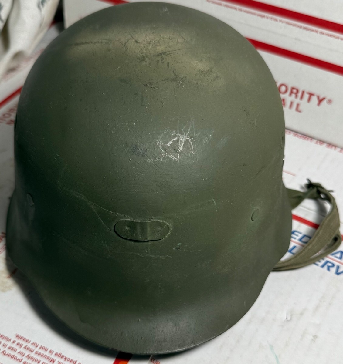 VINTAGE POST WW2 SPANISH M42/79 MODELO Z COMBAT HELMET HELM