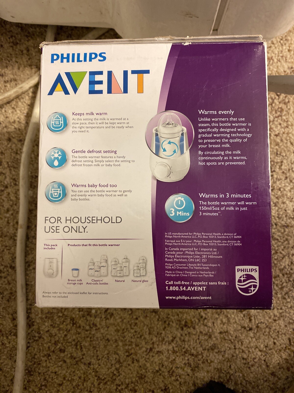 avent bottle warmer frozen breast milk