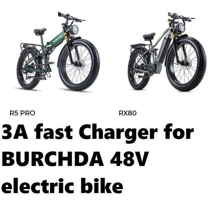 🔥3A ac power supply fast battery Charger For burchda 48v RX80 e