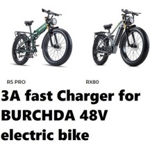   3A ac power supply fast battery Charger For burchda 48v RX80 e-bike NOT 3 PIN