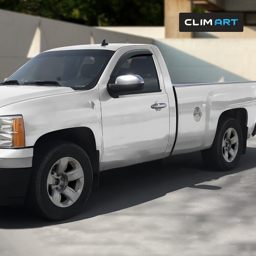 Sun Rain Visors Wind Rain Guards for 2007-2013 GMC Sierra Regular Cab - Picture 6 of 10