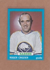 1973-74 TOPPS HOCKEY ROGER CROZIER #108 SABRES NM *A35672