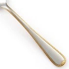 Gorham GOLDEN RIBBON EDGE Stainless 18/8 Gold Accent Silverware CHOICE Flatware