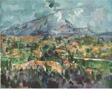 1960 Art Print "Mont Sainte-Victoire"  by Paul Cezanne French 