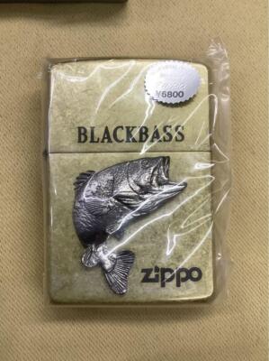 Zippo Black Bass Vintage 1996 Oil Lighter Gold Brass Metal JP | eBay