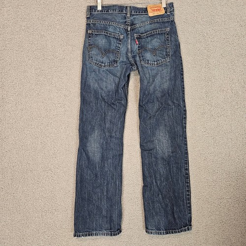 Levis 527 Slim Bootcut Jeans 16 Reg 28x28 Medium Wash 100% Cotton Cowboy Western - Picture 2 of 11