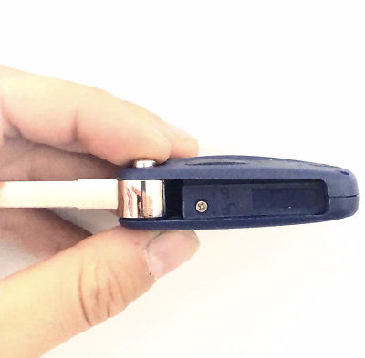 Scocca Chiave Compatibile Per Fiat 500, Punto, Panda, Ducato, Ulysse, Doblò – 3 Tasti, Con Portachiavi In Pelle KASER