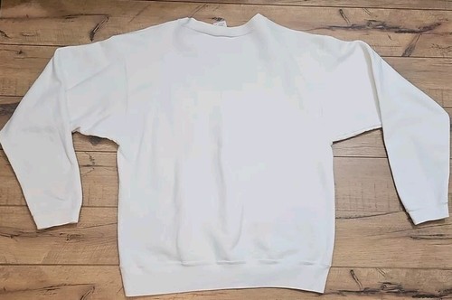 Vtg. Las Vegas Nevada Sweatshirt Mens Large White Cotton Deluxe Anvil Pullover - Picture 7 of 7