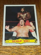 WWE WWF JUNKYARD DOG (VS. MR. FUJI) 1985 TOPPS #24 (C)