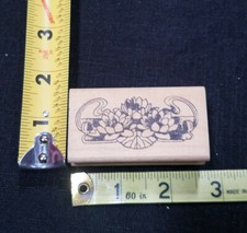 Floral Arrangement Rubber Stamp Wood Mounted Stamp Affair