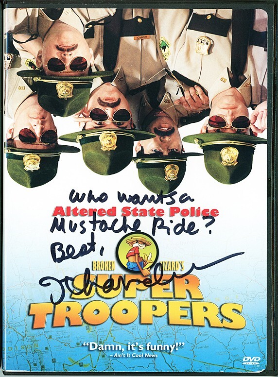 -SUPER TROOPERS- JAY CHANDRASEKHAR Beckett BAS Signed/Autograph/Auto DVD Movie